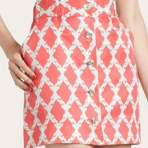 Kate Spade Silk Linen Printed Skirt 6